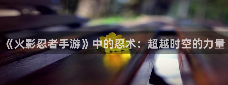 V8娱乐网：《火影忍者手游》中的忍术：超越时空的力量