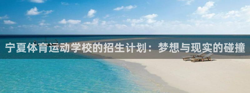 三亿体育：宁夏体育运动学校的招生计划：梦想与现实的碰撞